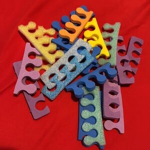 Colorful Foam Toe Separators women nail polish nail set